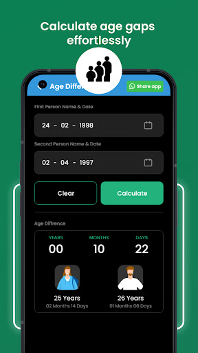 Screenshot of Age Calculator & Horoscope App