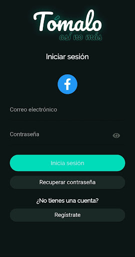 Android application Tómalo screenshort