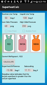 RS33 - Calculator for saturated/superheated steam