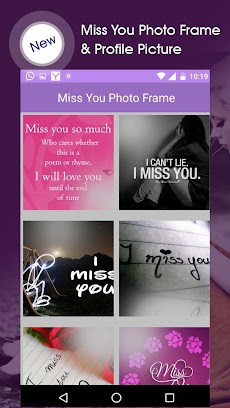 Miss You Photo Frameのおすすめ画像2