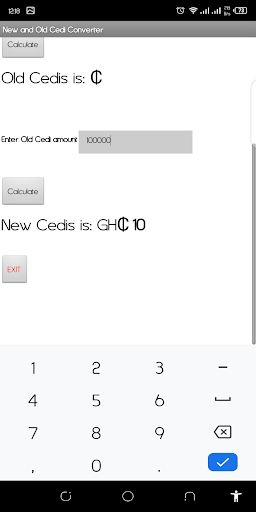 New Cedi Converter Screen 3