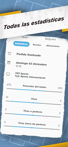 Android application Liga Fútbol: Argentina screenshort
