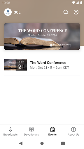 Screenshot of God Centered Life Ministries