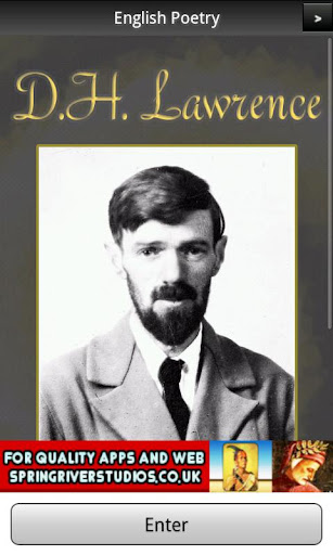 Android application D. H. Lawrence Poems screenshort