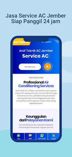 Android application Araf Teknik AC Jember screenshort