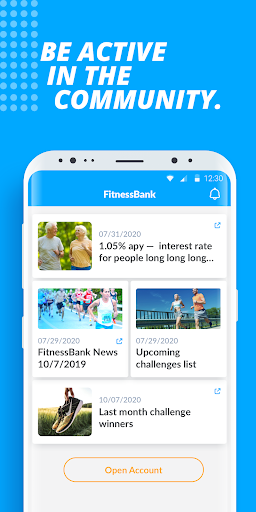 Screenshot of FitnessBank Step Tracker