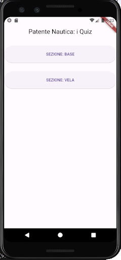Android application Patente Nautica: i Quiz screenshort