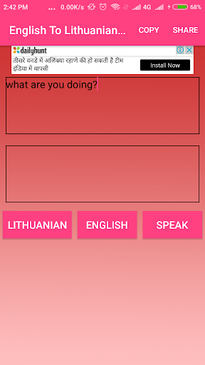 English To Lithuanian Screen 2