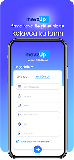 Android application Mevzup - Mevzuat Takip Robotu screenshort