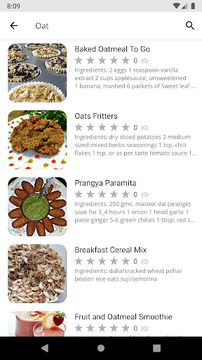 Porridge Recipes Screen 2
