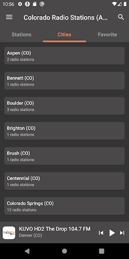 Colorado Radio Stations Screen 2
