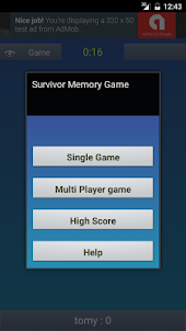 Memory Game Survivor