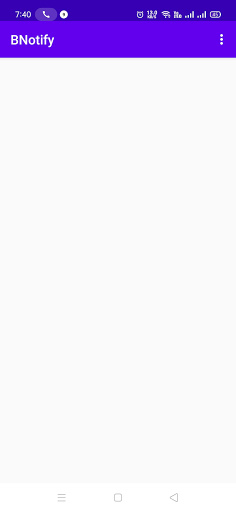 Android application BNotify screenshort