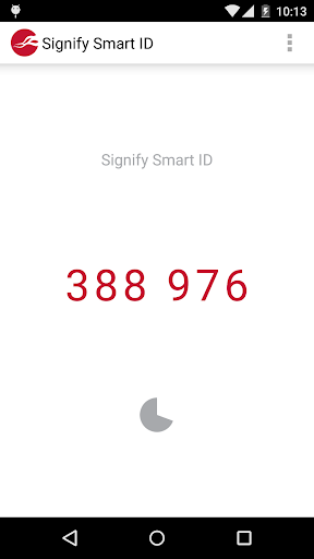Android application Signify Smart ID screenshort