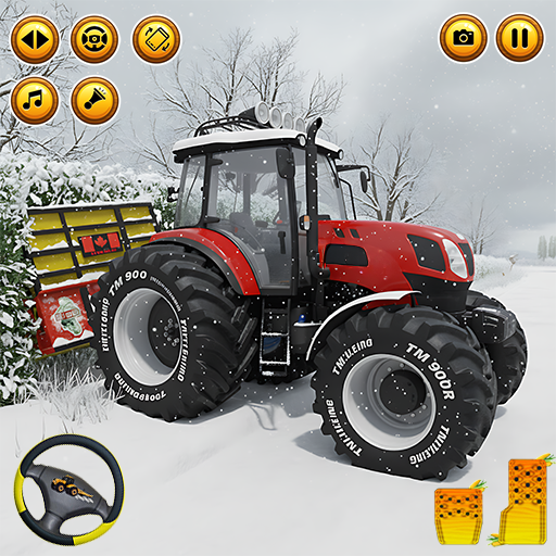 Rural Farming Tractor Games icon