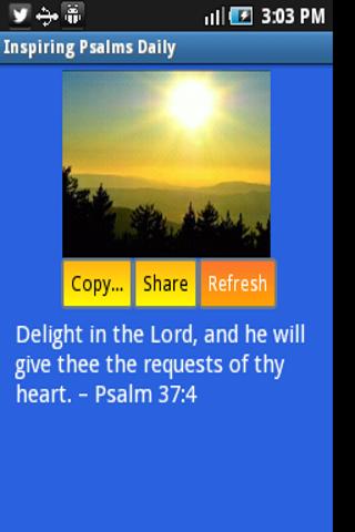 Inspiring Bible Psalms Daily Screenshot 1 - AppWisp.com
