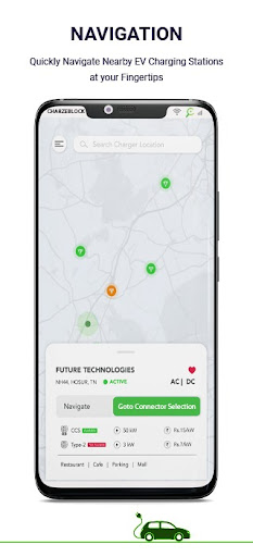 Android application CharzeBlock EV screenshort