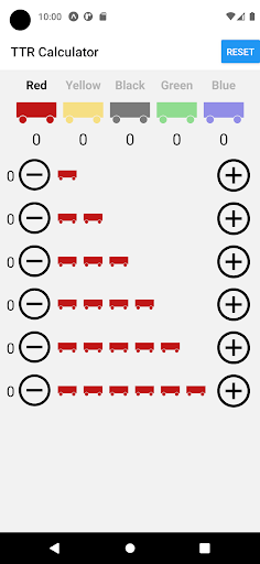 Android application TTR Score Tracker screenshort