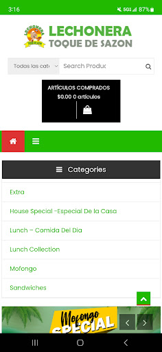 Android application Lechonera Toque De Sazon screenshort