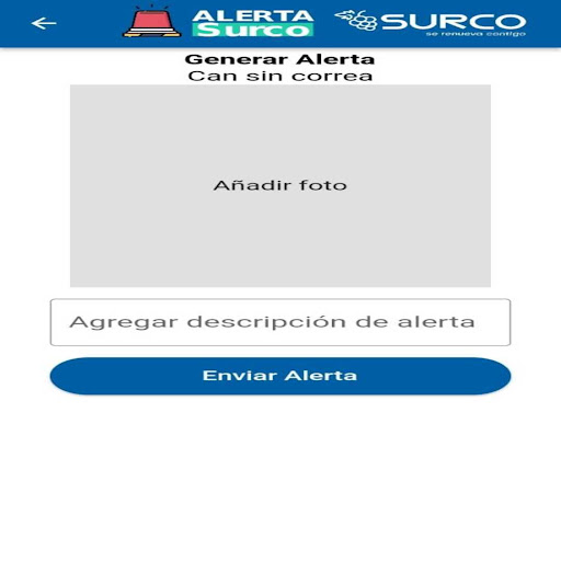 Android application Alerta Surco screenshort