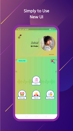 Android application Zohid Qo'shiqlari 2023 screenshort