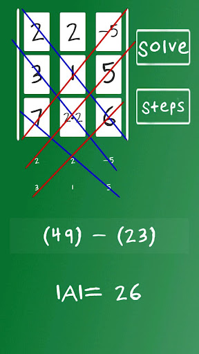Sarrus Calculator Matrix Det Screen 2