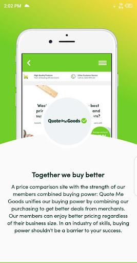 Android application QMG - Quote Me Goods screenshort