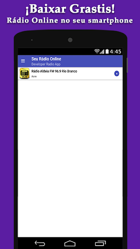 Android application Radio Aldeia FM - Radio Online screenshort