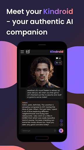 Android application Kindroid: AI Companion Chat screenshort