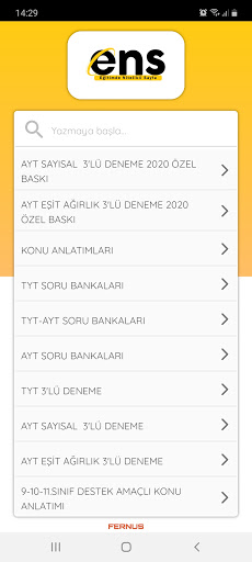 Android application Ens Destek Video Çözüm screenshort
