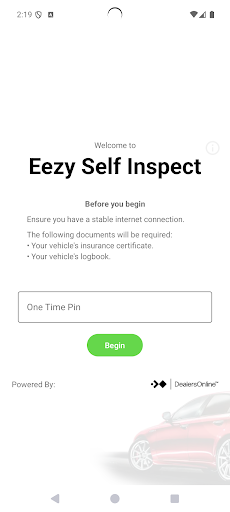 Android application Eezy Self Inspect screenshort