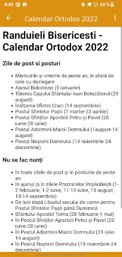 Calendar Creștin Ortodox 2022 Screen 3