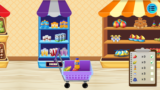 Supermarket Game - Shopping Screen 2