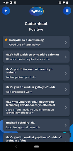 Ap Adborth Sgiliaith Screen 2