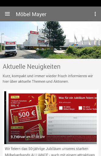 Android application Möbel Mayer GmbH screenshort