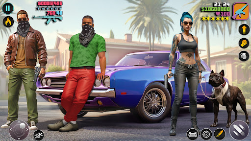 Android application Gangster Thug Crime Auto City screenshort