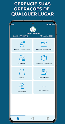 Android application AgroFly Agrícola screenshort