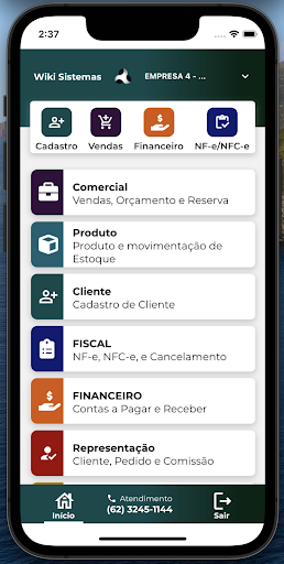 Android application Wiki Sistemas screenshort