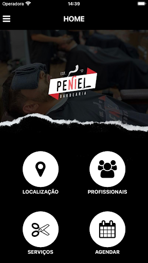 Android application Barbearia Peniel screenshort