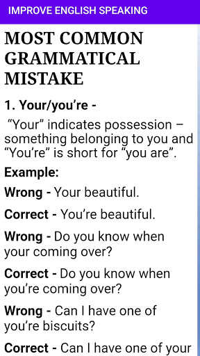 Android application Improve English Speaking screenshort