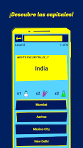 Captura 8 Capitales del Mundo: quiz android