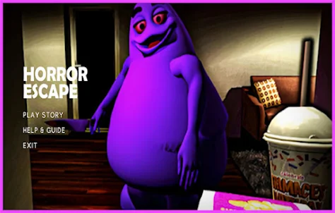 grimace shake scary's game