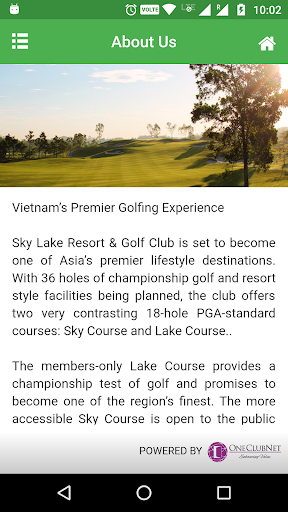 SKY LAKE RESORT  GOLF CLUB