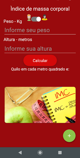 IMC Peso Ideal Screen 2