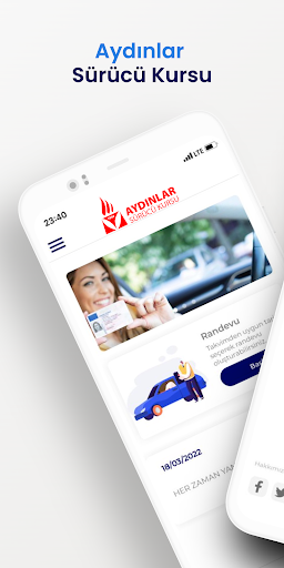 Android application Aydınlar Sürücü Kursu screenshort