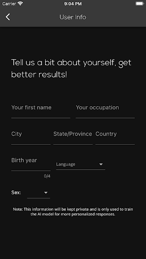 WiseMind AI: Personal Advisor Screen 3