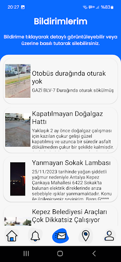 Hızlı Bildir Screen 2