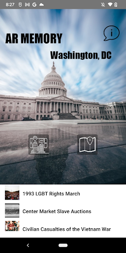 Android application AR Memory DC screenshort