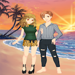 high school couple dress up
