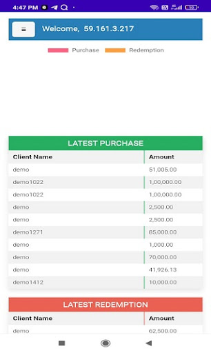 Android application Tolani Wealth screenshort